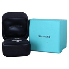 26882 Tiffany & Co Novo 0.44ct H VS1 Cushion Diamond Platinum Engagement Ring