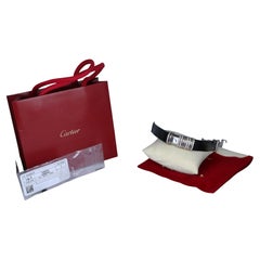 26849 Cartier Declaration 18k White Gold Titanium Diamond NEW Strap Watch 2611