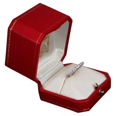 26482 Cartier Etincelle, alliance en platine sertie de diamants de 2,6 mm, référence n° 48, taille 4,5