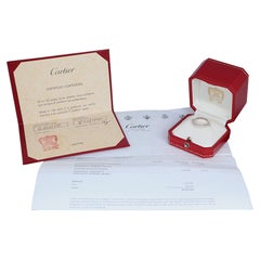 26482 Cartier Etincelle Platinum Diamond 2.6mm Wedding Ring Band #48 Sz 4.5