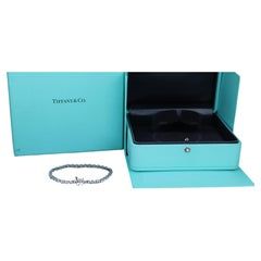 26647 Tiffany & Co Victoria Platinum 8.45ct Marquise Diamond Tennis Bracelet 7”
