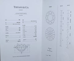 28002 Tiffany Co. Anello di fidanzamento solitario con diamante rotondo da 2,56 carati, VVS1, in platino