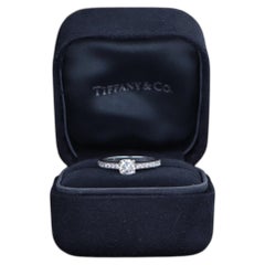 16272 Tiffany & Co Novo 0.49 H VVS1 Cushion Diamond Platinum Engagement Ring 6