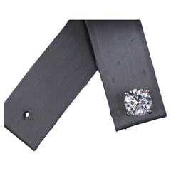28004 Tiffany Co Platinum 1.07 D VVS1 Diamond ONE Single 4 Prong Stud Earring