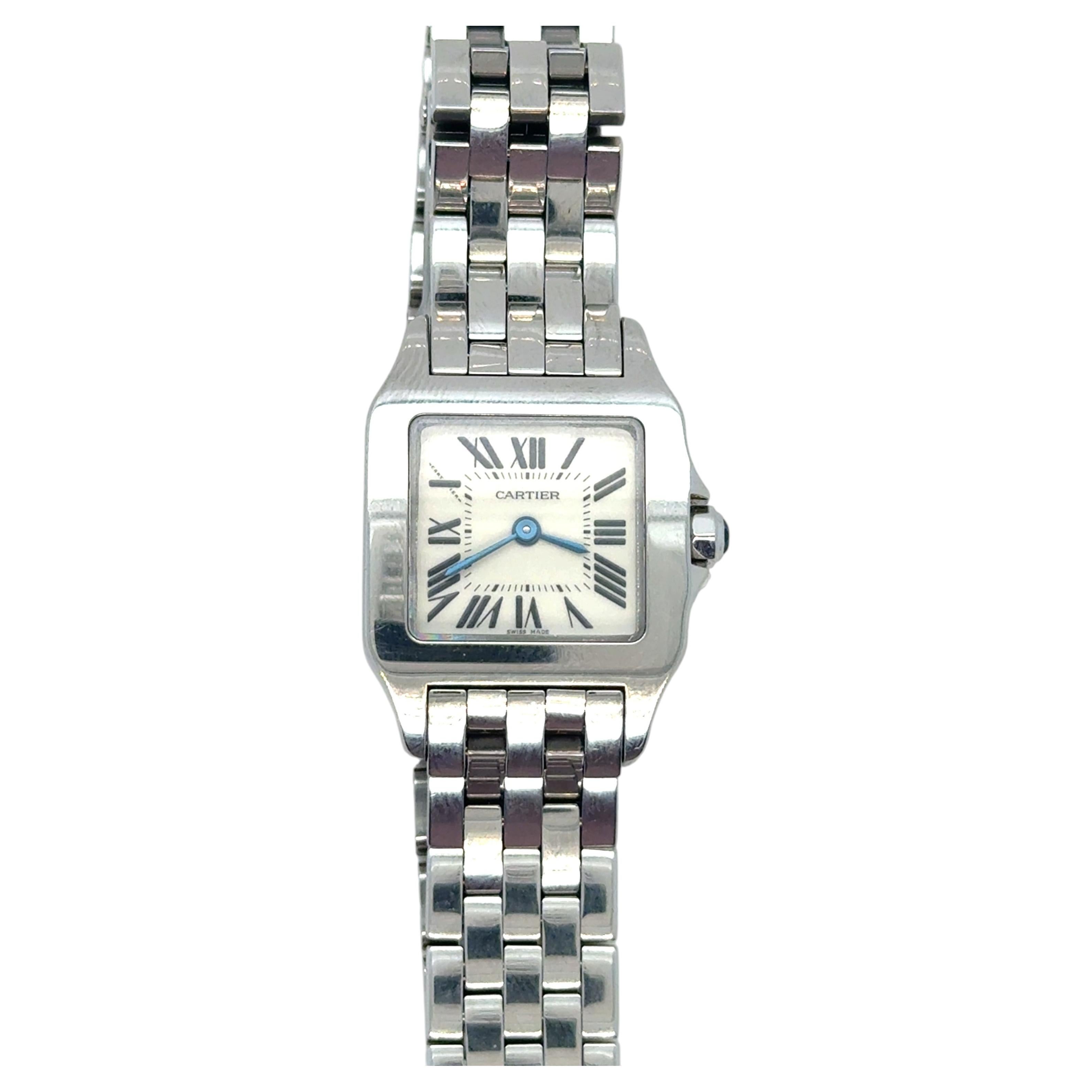 Cartier Santos Demoiselle, Referenz 2698, Edelstahl, 28 x 20 mm, Quarzuhr