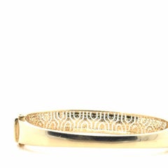 Effy 14KT Yellow Gold Diamond Maze Bangle Bracelet