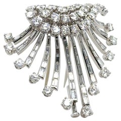 Broche «Spray» de Gübelin, de mediados de siglo, con diamantes de 6,30 quilates y platino, de alrededor de 1950