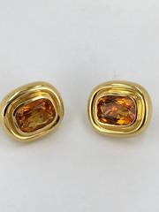 Tiffany & Co. Paloma Picasso Topaz Gold Earrings