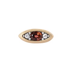 Anello "Watcher Statement" con diamanti e tormalina rosa