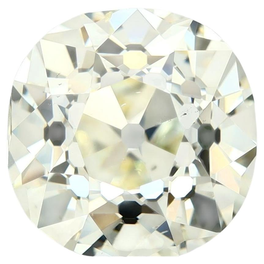 3.12 Carat Old Miner Cut Diamond, O-P Color, SI1 Clarity For Sale at ...