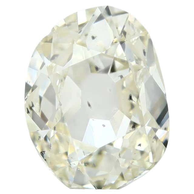Object Color Counter 3.12 Carat Old Miner Cut Diamond, O-P Color, SI1 Clarity For Sale at ...