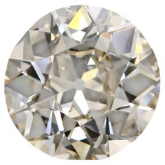 3.02 Carat Old European Cut, Y-Z Color, SI1 Clarity