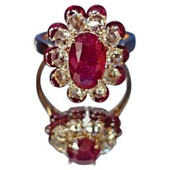 Heart of the Empire - Natural Burma No Heat Vivid Red Ruby set in Designer Ring