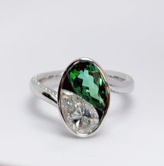 Yǒnghé (永合) - You & Me Designer Brazilian Paraiba & Diamond Ring for Eternal Luv