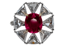 Crown VII – Mogok - Fine Burma Mogok No Heat Pigeon's Blood Designer Ruby Ring