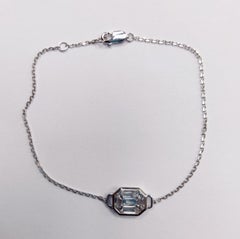 Illusion Whisper - Emerald PieCut Diamond set in 18K Gold Chain