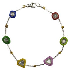 Portrait of Stars - Portrait Cut Diamonds set with Enamel & Diamonds in 18K