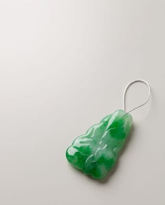 Type A Green Burmese Jade Pendent made in Hong Kong
