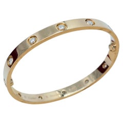 Love Bracelet Full Diamond 10PD Rose Gold 16 2019