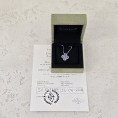 Van Cleef Vintage Alhambra Necklace Chalcedony White Gold 2016