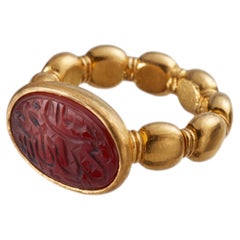 Aphrodisias Ring with Antique Agate Seal