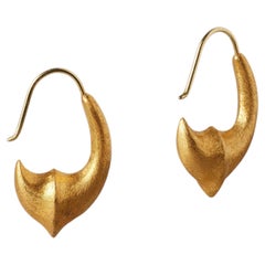 Boucles d'oreilles Sisam en or pur 24 carats