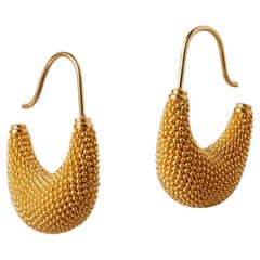 Boucles d'oreilles « Fragaria » en or pur 24 carats