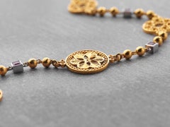 Istanbul 24 Karat Pure Gold Diatrita Chain Necklace
