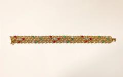 1960s  Van Cleef & Arpels Paris Gem Gold Bracelet