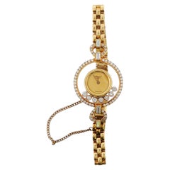 Chopard 'Happy Diamonds' 20/4828 18K Gold 1 CTW Diamond Watch On 18Kt Strap