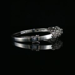 Estate 1.75CTW Diamond Hinged Bracelet Set in 18K White Gold
