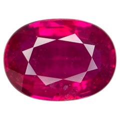 SSEF Certified Natural Mozambique Ruby 2.03 ct – Unheated Oval Cut