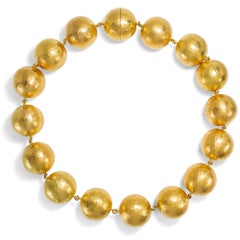 Vintage Gold Necklace by Paloma Picasso for Tiffany & Co, New York 1989