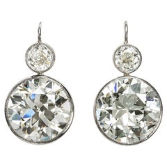 Orecchini con diamanti da 26,05 ct a taglio Old European, Gerhard Lährm, Salisburgo, 1985 circa