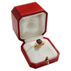 Precious Gold Ring with Siamese Ruby & Diamonds by Cartier, c. 2005