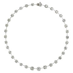 Luxurious Rivière Necklace with 38.50 ct Brilliant-Cut Diamonds, c. 1990