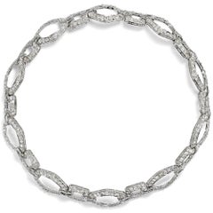 Collana girocollo "Déco Diamond" trasformabile in coppia di braccialetti, 1930 circa