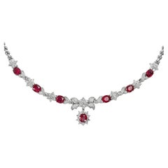 Burmese Ruby & Diamond Necklace, Chow Tai Fook, Hong Kong, c. 2010