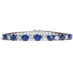 Bracciale vintage con zaffiri e diamanti di Hemmerle, Monaco di Baviera, 1975 circa