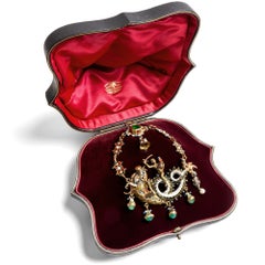 Large Renaissance Revival Pendant in the Manner of Reinhold Vasters, c. 1890