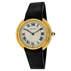 Montre Cartier Paris Vendôme GM 33 mm, en or 18 carats, à remontage manuel, vers 1973-1979
