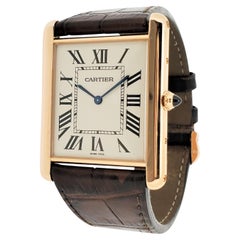 Cartier Tank Louie XL Large Grand Rose Gold Tank Watch, Circa 2015-2020