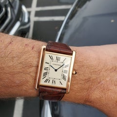 Cartier Tank Louie XL Large Grand Rose Gold Tank Watch, Circa 2015-2020