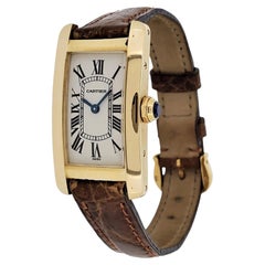 Cartier Tank "Americane" MM (medium size) 18K yellow Gold Quartz Circa 1990's