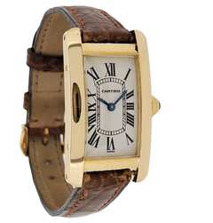 Cartier Tank "Americane" MM (medium size) 18K yellow Gold Quartz Circa 1990's