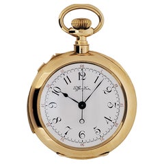 Antique Tiffany Minute Repeating, split Second Chronograph. 47.5mm Pocket Watch
