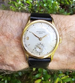 Patek Philippe 96J : première Calatrava vintage, cadran bicolore, 3e série, vers 1949