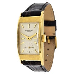 Patek Philippe 425J "Tegolino" Iconic Art Deco Watch in Yellow Gold Circa 1951