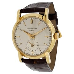 Patek Philippe 2429-1J vintage, grandes cornes incurvées en or jaune, vers 1952