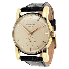 Montre Patek Philippe 2428J Calatrava vintage aux cornes imposantes, datant d'environ 1952